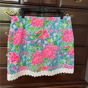 Floral Blue and Pink Skirt